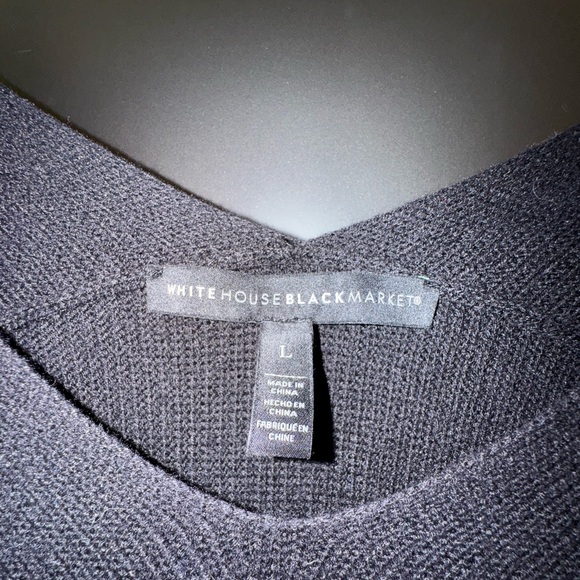 WHBM Women’s black sweater dress, size large - Picture 2 of 4